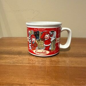 Vintage Campbell's Red Nostalgic Soup Mug 1998